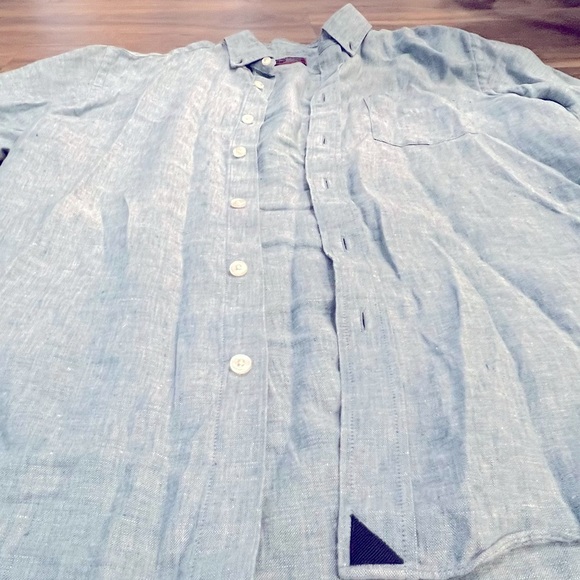 UNTUCKit Men’s 100% Linen Small Slim Fit Button Up Shirt - Picture 6 of 8